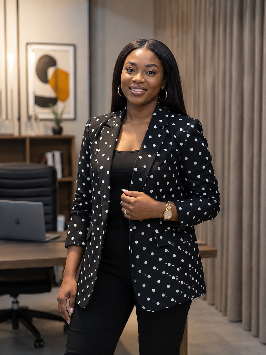 0001 Polka-dot-lady jacket