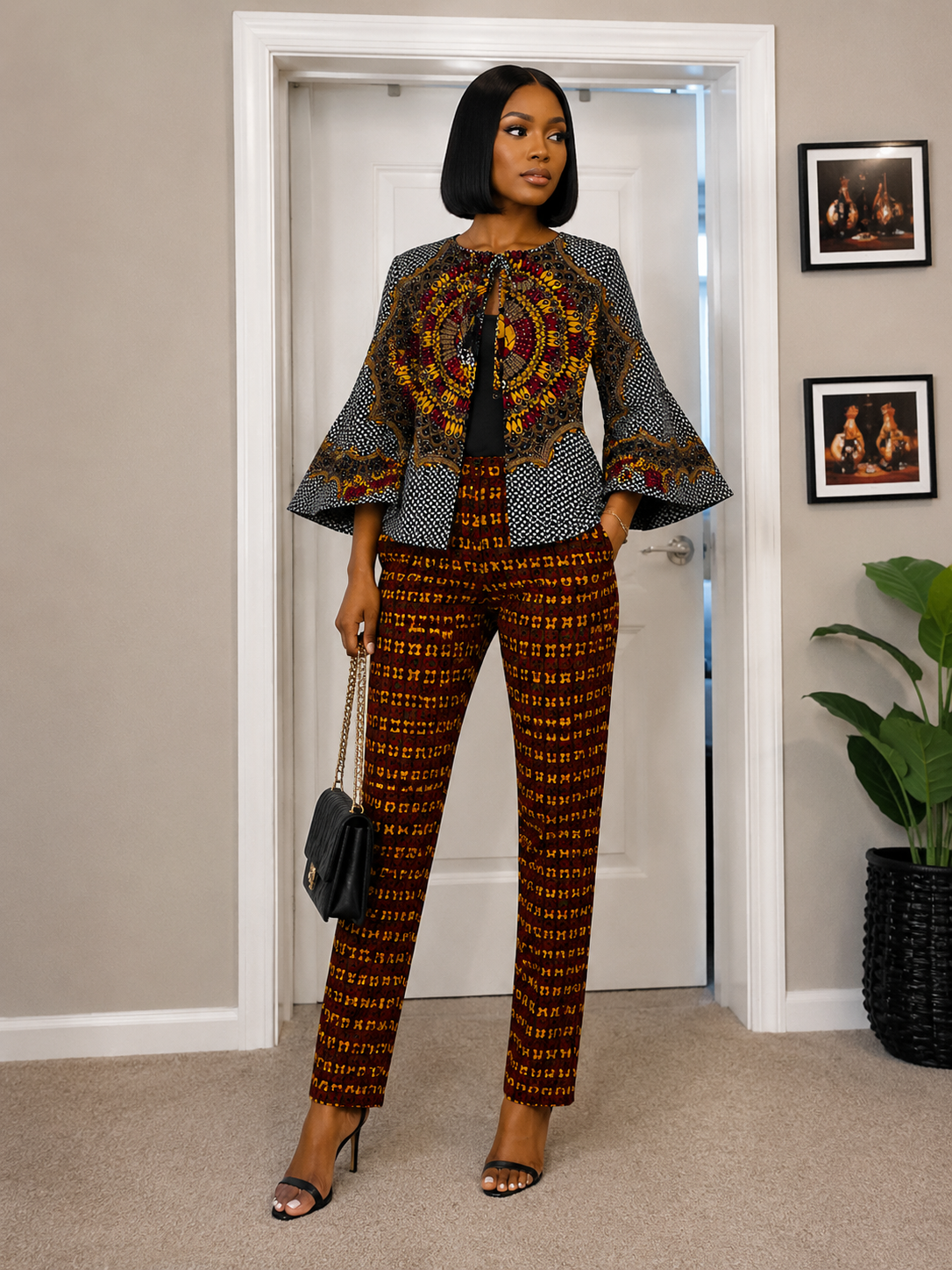 Royal Heritage Ankara Pants Set