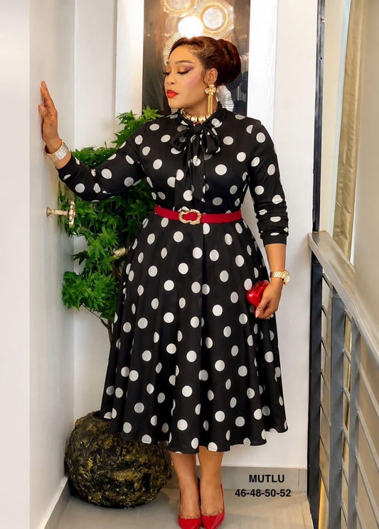 Vintage Grace Polka Dress