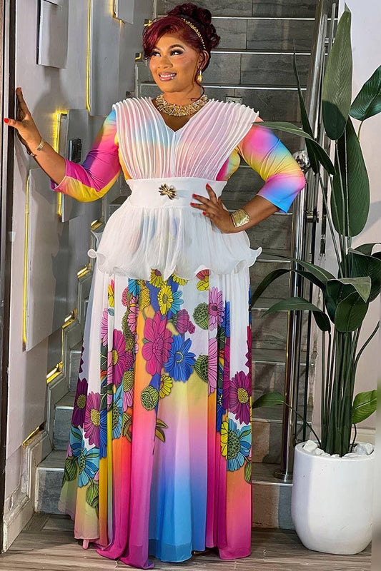 Rainbow Floral Elegance